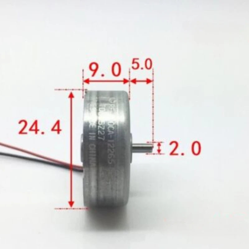Custom Oringal Mabuchi RF-400CA-12265 Motor D/V 5.9 Mini Round Thin Spindle Motor DC 3V-6V 11500RPM High Speed for Car AV CD DVD Player Manufacturer