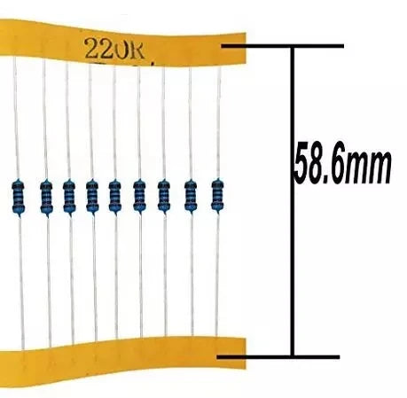 Custom 17 Values 1/4W 1% Resistor Kit Assortment, 0 Ohm-1M Ohm (Pack of 525) for class education, engineer electronics experiment Manufacturer