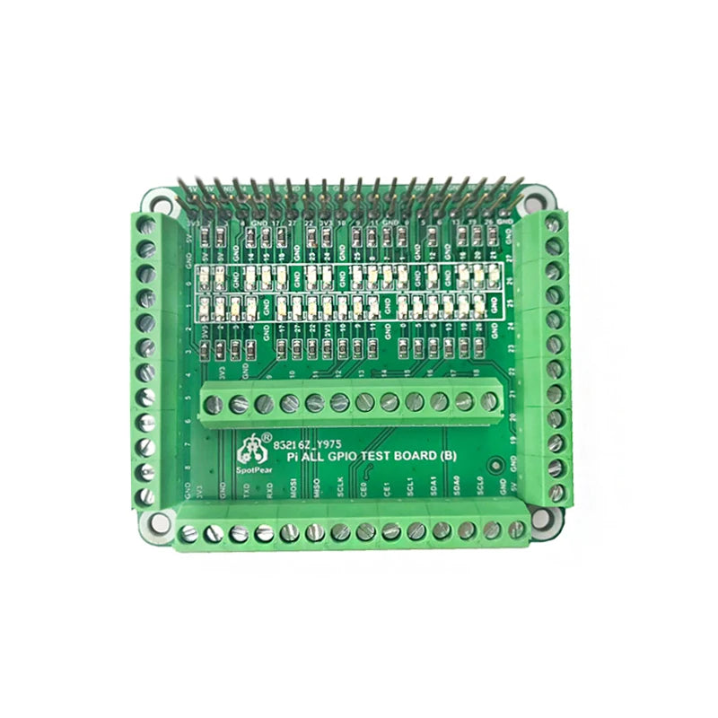 Custom Raspberry Pi LED Test board Pi All gpio test board IO starter b ...