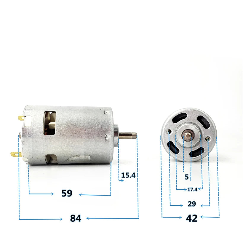 Custom Micro RS755 Motor DC 18V 18000 RPM High Speed Ball Bearing Boat Car Model Electric Tool Electric Drill Meow Motor Manufacturer