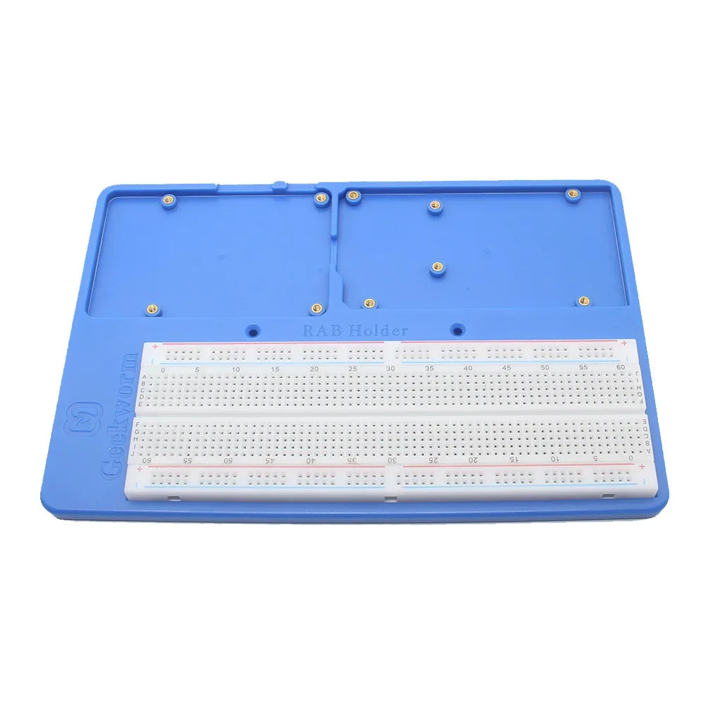 Raspberry Pi RAB Holder Breadboard ABS Case Education Platform w/ 830 Breadboard for Arduino  Mega 2560 Raspberry Pi 5/4B/3B+