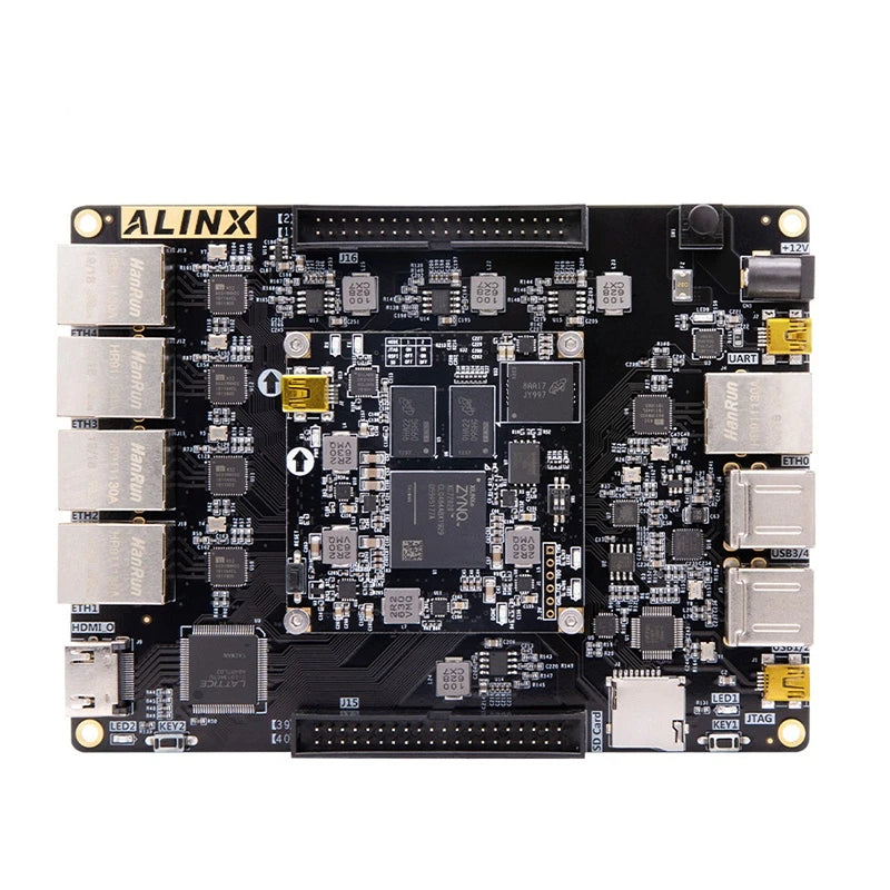 Custom Custom PCB smt pcb pcba AX7021: XILINX Zynq-7000 SoC XC7Z020 ARM 7020 SoMs FPGA Board Multiple Gigabit Ethernet Manufacturer