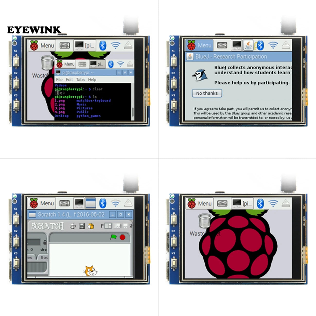 Custom 2.4 / 2.8 /3.2 inch 320*240 Touch Panel TouchScreen TFT LCD Module Screen Display for Raspberry Pi GPIO Input Manufacturer