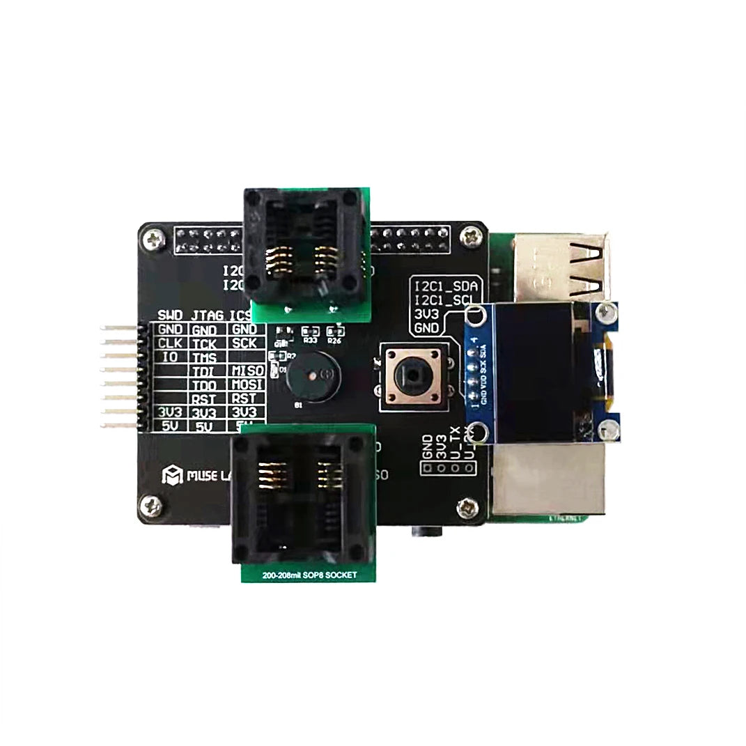 Custom Multifunctional RPI-HAT Programmer Raspberry Pi Expansion Board I2C/SPI/SWD/JTAG/ICSP Offline Programming Open Source 3B/3B+/4B Manufacturer