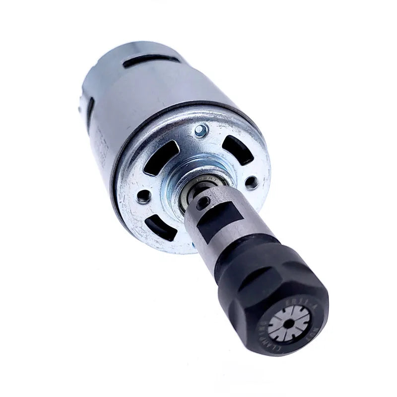 Custom 1 Suit DC Motor 775 12V/24V 15000R PWM DC controller ER11 Chuck 5mm/spring chuck 3.175mm Spindle motor bracket 45mm RS775 Manufacturer