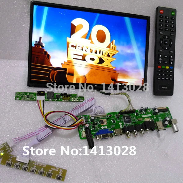 Custom TV+HD+VGA+AV+USB+AUDIO LCD driver board + B101UAN02.1 1920*1080+LVDS cable +LED driver board +OSD keypad raspberry pi zero wh Manufacturer