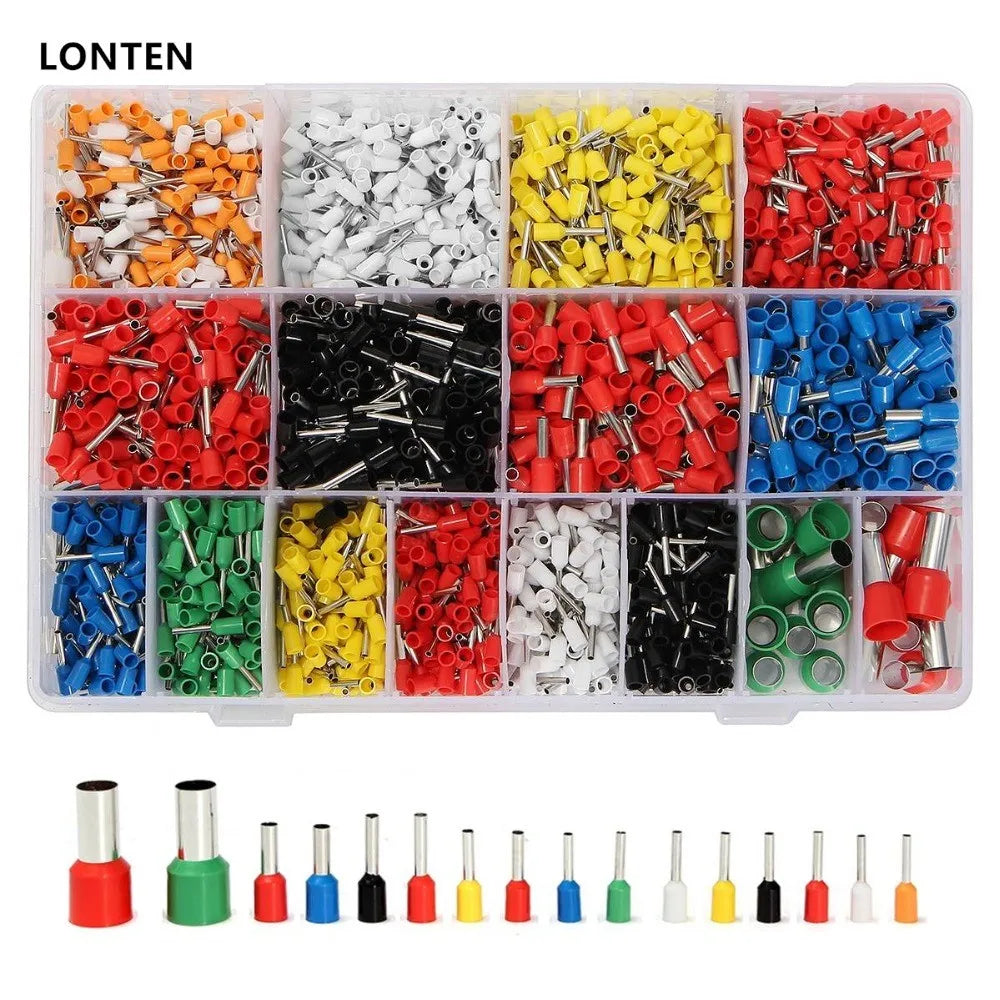 Custom Lonten CT06 2120Pcs Wire Copper Crimp Insulated Cord Pin End Terminal 22 to 5 AWG Manufacturer