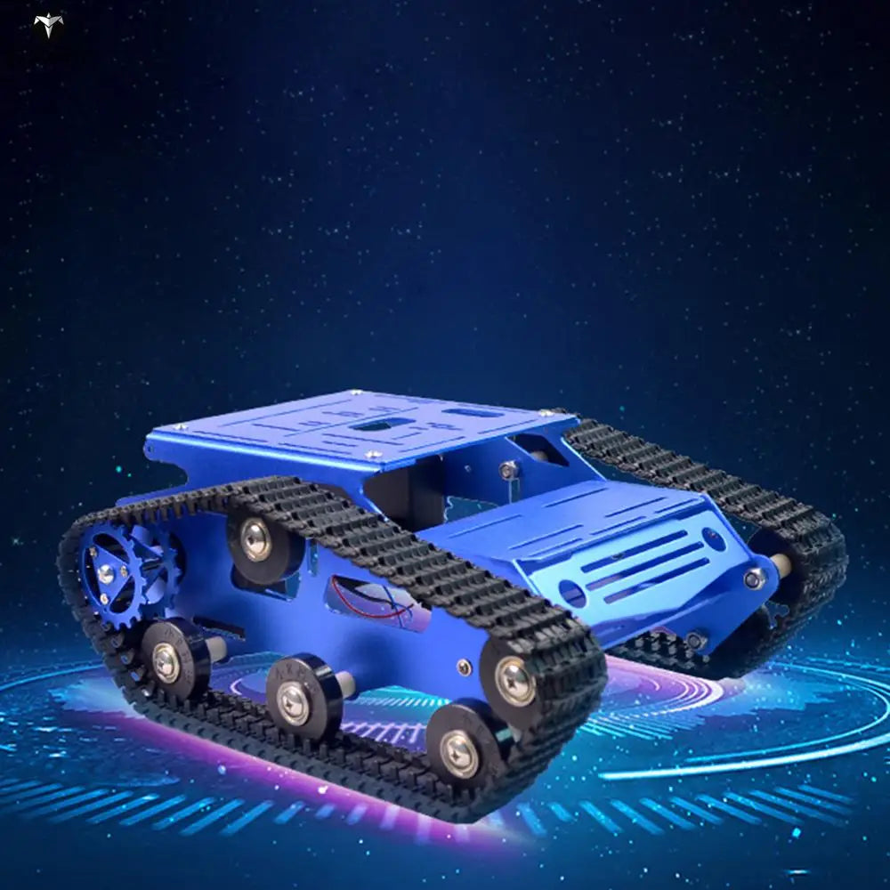 Custom Lonten DIY High Tech Smart Robot Tank Crawler Chassis Car Frame Kit Programmable Toys Age 8+ Kids Christmas Gift - Blue Manufacturer