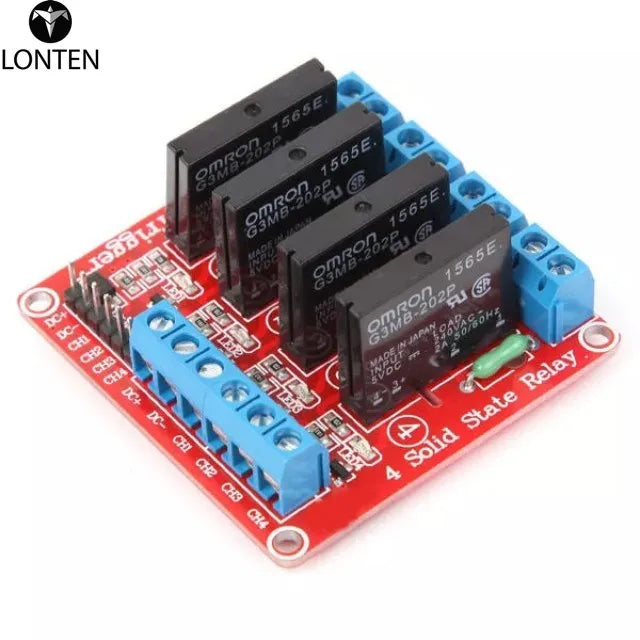 Custom pcb assembly and remote control circuit board 94v0 pcb boards maker 5v 4ch 4 way Solid State Relay Module Manufacturer