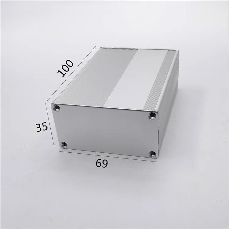 Custom Sliver color aluminum housing case for electronics project case 35(H)x69(W)x100(L) mm Manufacturer