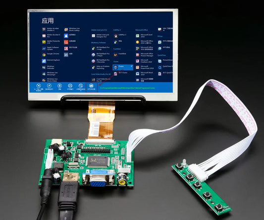 Custom 1024*600 Screen Display LCD TFT Monitor Driver Control Board 2AV HD-Compatible VGA For Lattepanda,Raspberry Pi Banana Pi Manufacturer