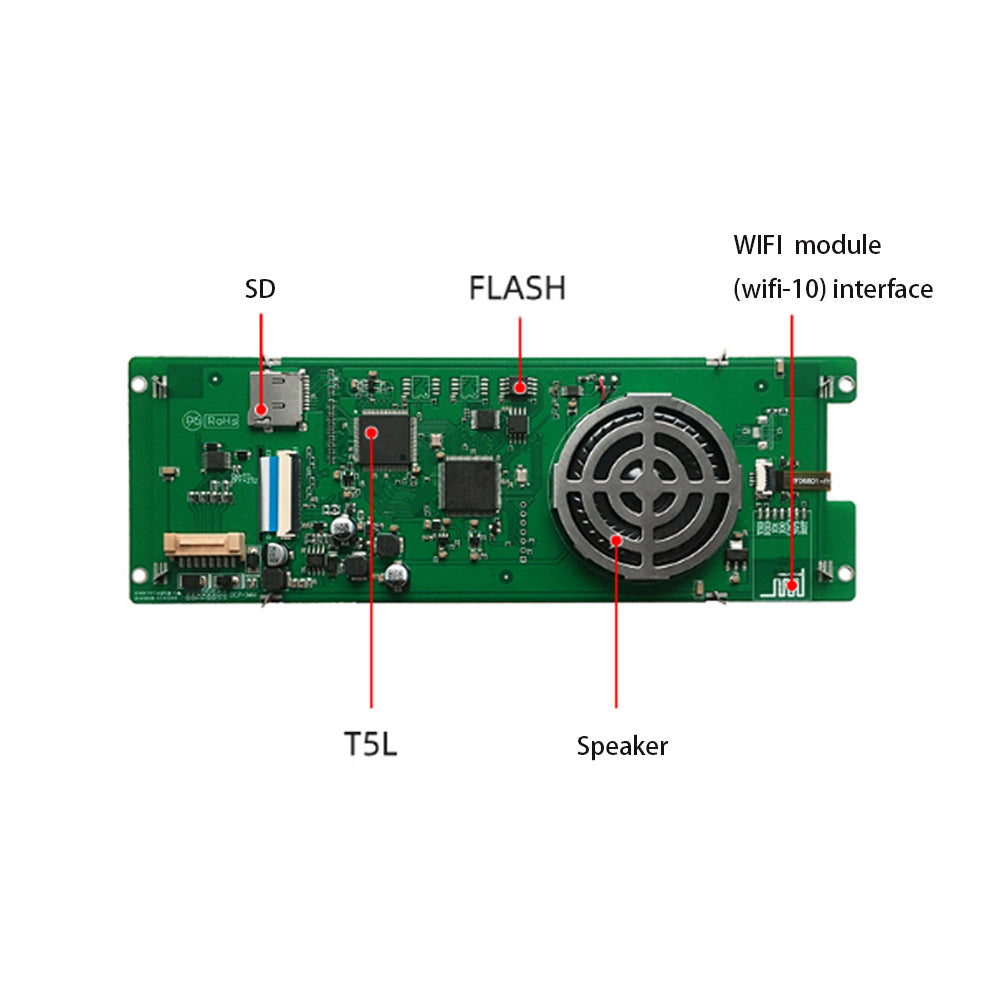 LONTEN 6.86 inch Serial screen DGUS II smart screen wifi module interface capacitive touch screens Custom