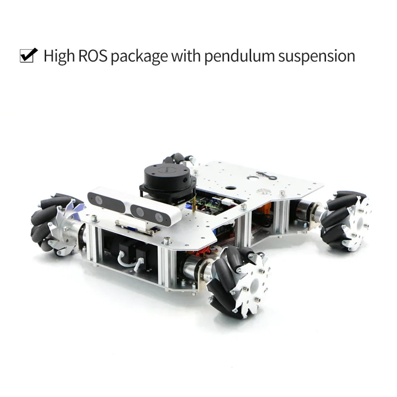 Custom PCBA McNam-wheeled intelligent car ROS robot SLAM Lidar Jetson Nano visual navigation Manufacturer