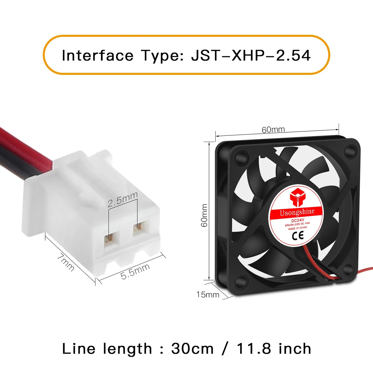 Custom 6015 Cooling Heatsink Fan 12V 24V Cooler Radiator Quiet Brushless Fan 60mm 60*60*15 mm 3D Printers Parts Manufacturer