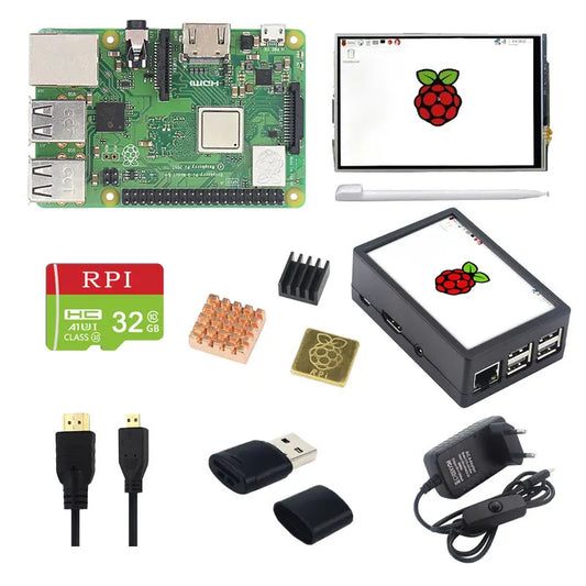 Custom Original Raspberry Pi 3 Model B Plus with WiFi 3.5-inch touch screen, power adapter, case and radiator Manufacturer