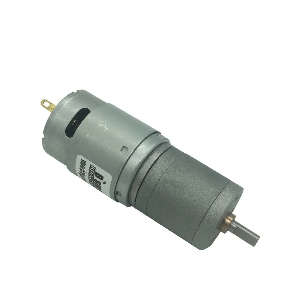 Custom JGA25-385 24V Motor Speed Control Gear DC With Metal Gearbox 15-1727rpm High Torque 30KG Reversed D Shaft For DIY Manufacturer