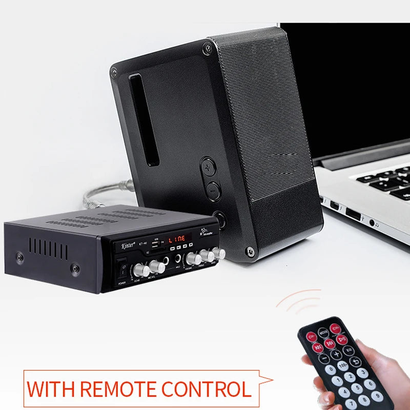 Custom 2*60W -Compatible FM Mp3 Player Audio Power AMP Equalizer HiFi Class AB Digital Mp3 Decoder Home Car Amplifier pcb assembly Manufacturer