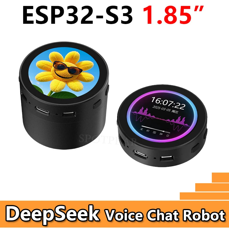 DeepSeek AI Voice Chat Robot ESP32-S3 2.06inch AMOLED /LCD Display Option XiaoZhi
