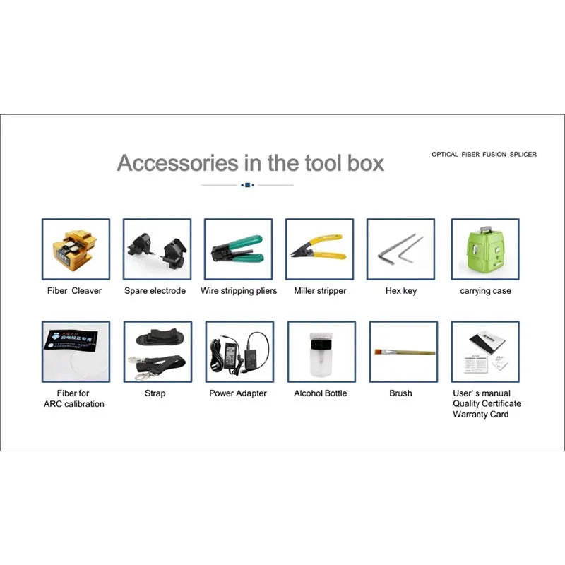 Custom AI-8C Signal Fire Automatic Optical Fiber Fusion Splicer  FTTH Optic Fiber Welding Splicing Machine AI-8C Manufacturer