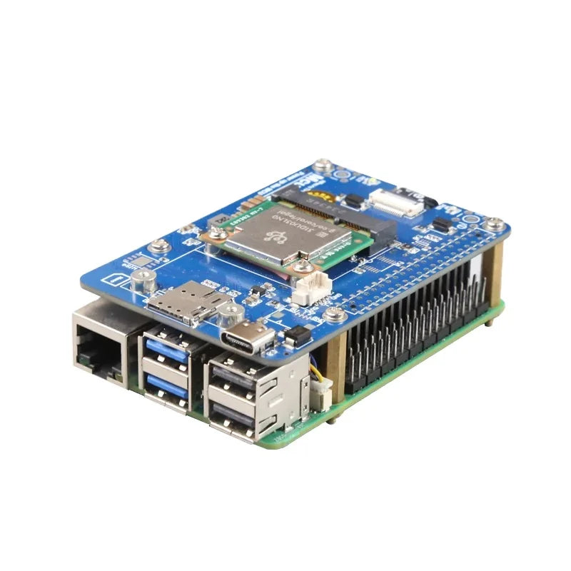 MPmTPU&4G Raspberry Pi 5 PCIE To MiniPCIE Expansion Board Custom
