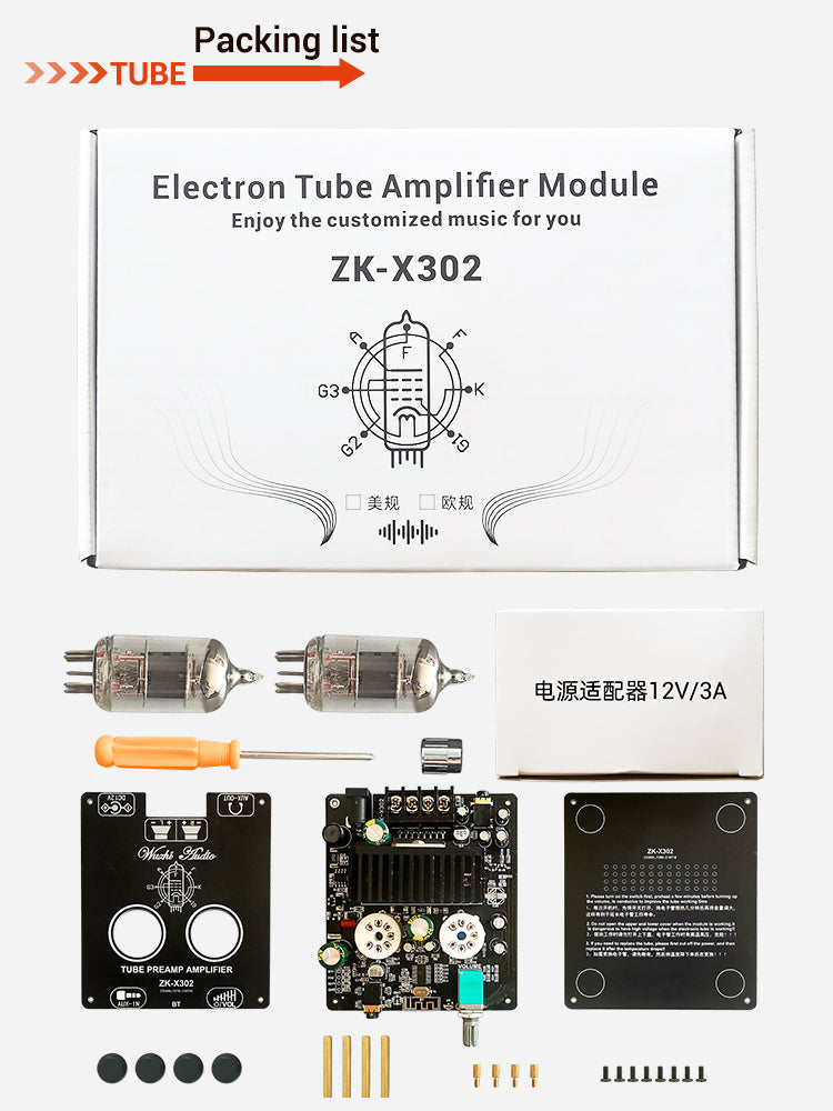 6J1 Preamplifier Power 2*30W Amplifiers HiFi Tube Preamp Stereo Bile Buffer audio amplifier board pcb assembly