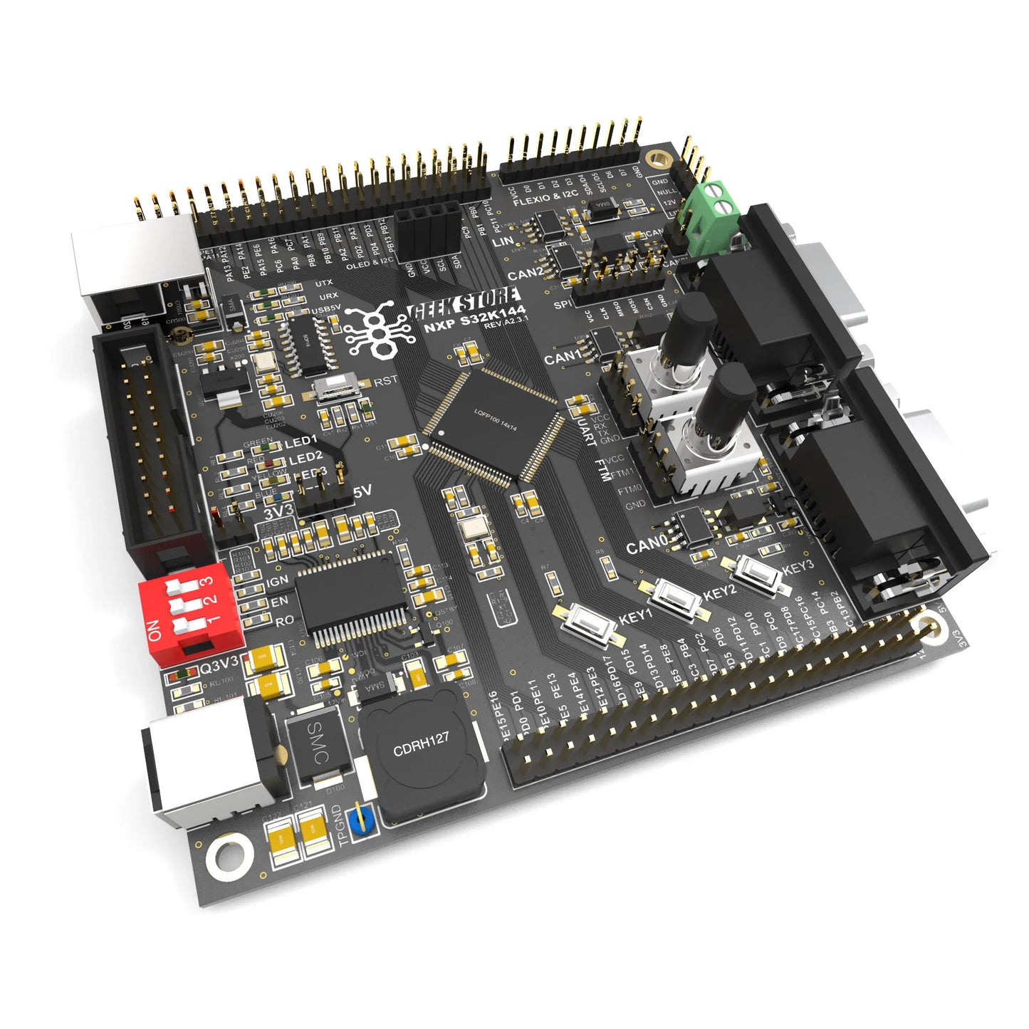 Custom S32K144 development board evaluation board ARM has routine source code LIN 3-way CAN Manufacturer