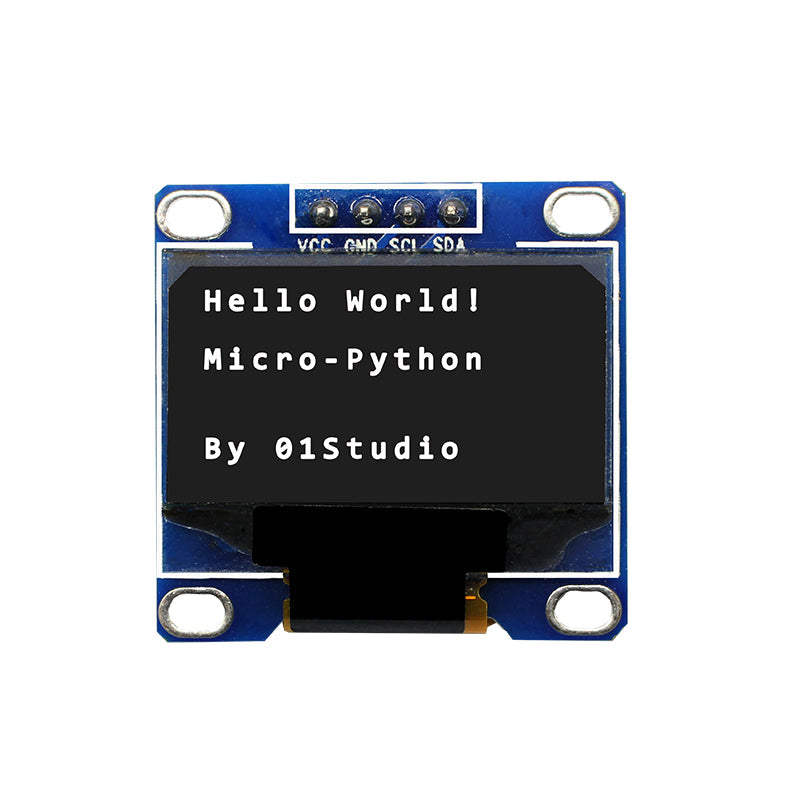 0.9 inch OLED I2C 4Pin White display module screen board for pyBoard Micropython  Custom PCB voltage regulator dc pcba Custom