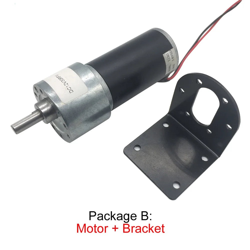 Custom JGB37-3157 Micro DC deceleration 12V 24V small motor steel tube motor high torque reversible gear motor Manufacturer