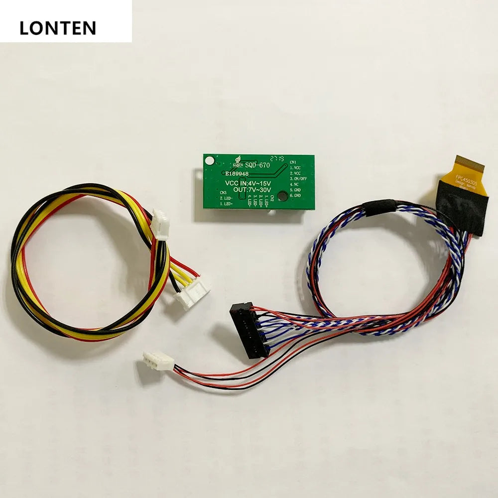 Custom Lonten Upgraded LTL101AL06 LTN101AL03 10.1 inch LVDS Adapter Plate Converter Board 0.3mm 1ch 8bit 45Pin FFC FPC LVDS Conversion Manufacturer