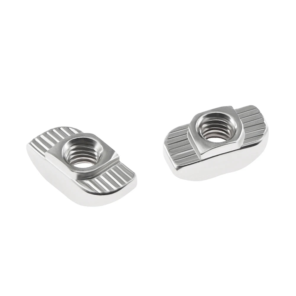 Custom 50pcs/lot 3D Printer Parts M3/M4/M5 Carbon Steel T type Nuts Fastener Aluminum Connector For 2020 Industrial Profile Manufacturer