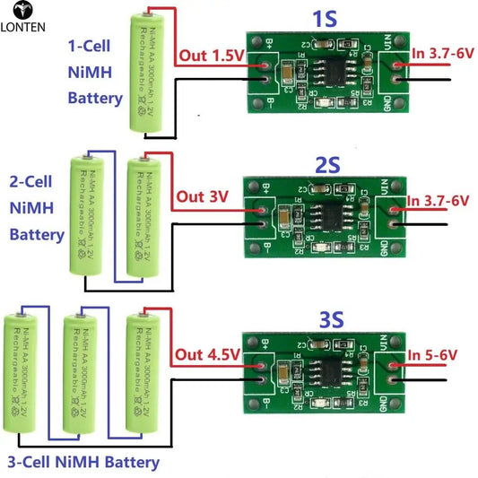 Custom 1A 1.2V 2.4V 3.6V NiMH Battery Dedicated Charger 1.5V 3V 4.5V CC/CV Charging Module Board Manufacturer