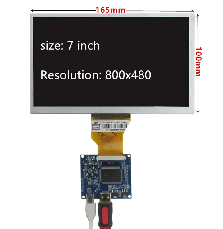 Custom 7 Inch AT070TN90 LCD Screen Display Monitor Driver Control Board For Raspberry Banana/Orange Pi Mini Computer PC Manufacturer