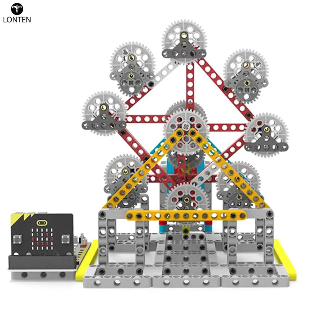 Custom Lonten 2019 New High Tech Toys for Micro:bit Programmable Building Block DIY Smart Ferris Wheel Kit Children Learning Manufacturer