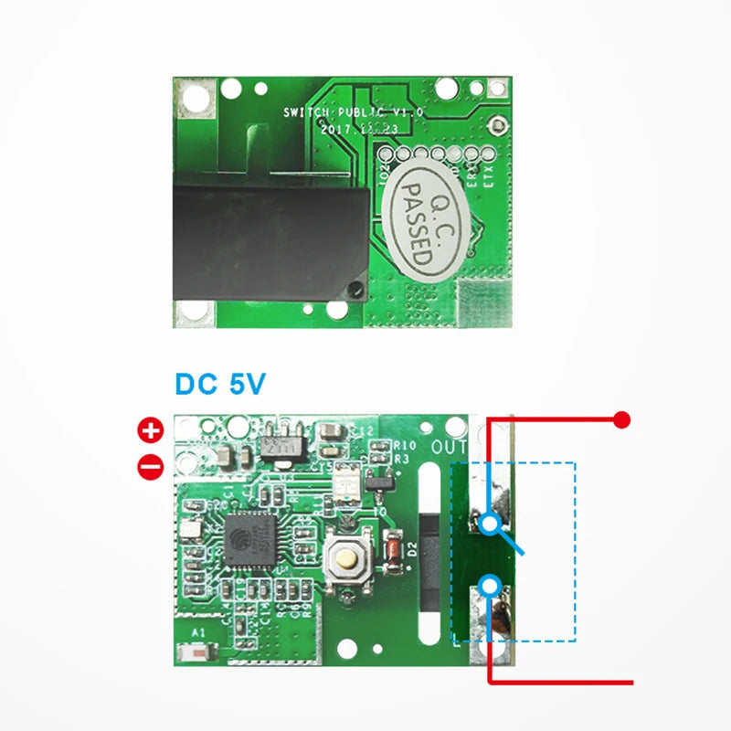 Custom RE5V1C Smart Wifi switch 5V DC DIY wireless switch relay Module Dry contact output /Selflock eWelink APP Remote control Manufacturer