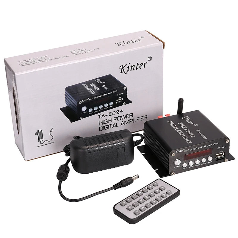 Custom 2*40W FM Radio Mp3 Player Audio Power Amplifier HiFi Car Home Theater Music AMP Mp3 Decoder 12V pcb assembly Manufacturer