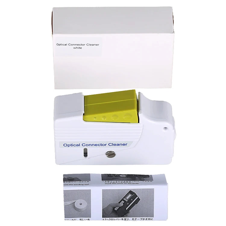Custom KCC-500 Optical Fiber Connector Cleaner/Fiber Conector Cleaning Cassette, 500 times Cassette Cleaner Fiber Optic Cleaning Box Manufacturer