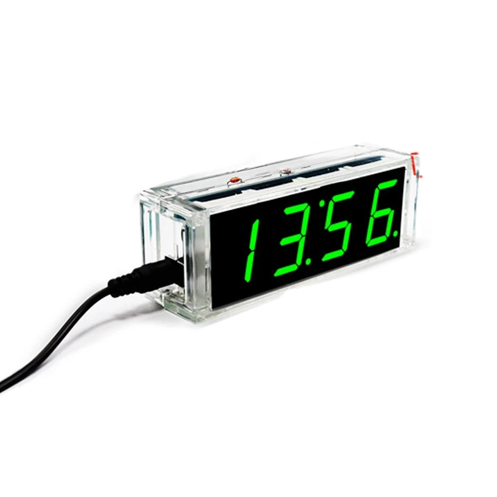 Custom diy clock kit digital tube temperature alarm week display 51 MCU DS1302 diy electronic kit soldering subjest assembly Manufacturer