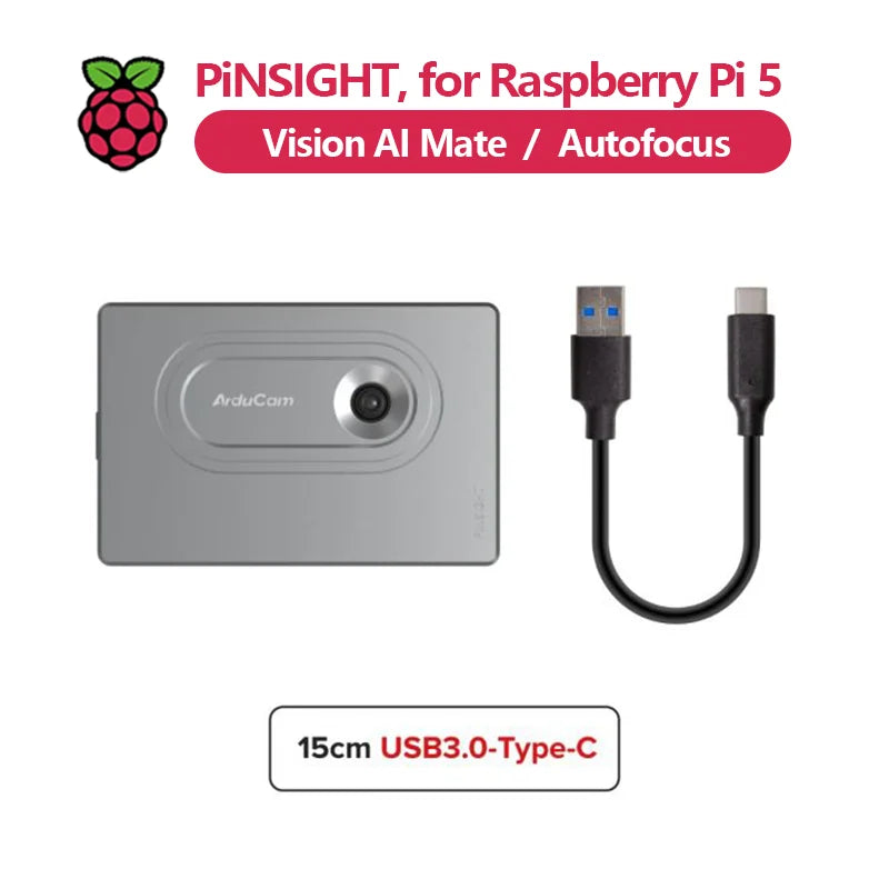 PiNSIGHT 12MP USB AutoFocus Vision AI Camera Module for Raspberry Pi 5