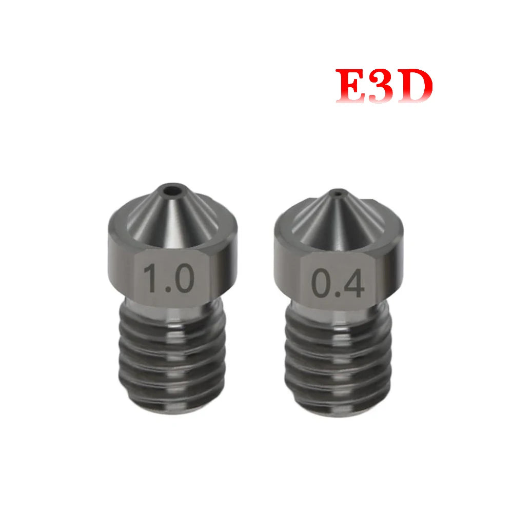 Custom 3D Printer Parts Reprap MK8 E3D Hardened Steel Nozzle 1.75mm 0.2/0.3/0.4/0.5/0.6/0.8mm For Ender 3 CR10  Ender 3 PRO  3D Printer Manufacturer