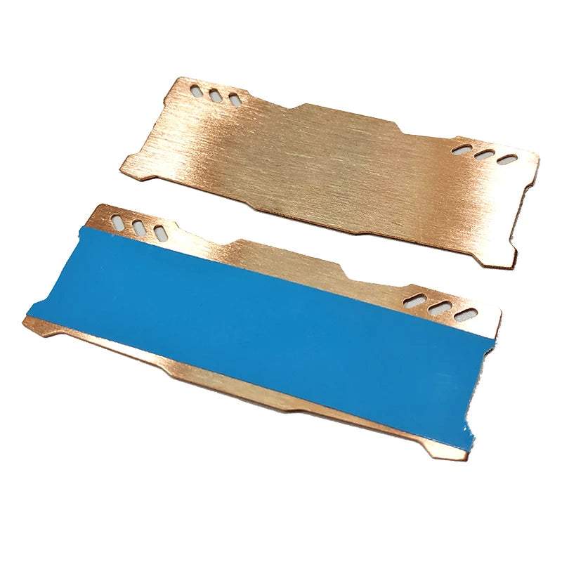 Custom 2Pcs New Pure Copper  Notebook Gaming Laptop Memory Heatsink Cooling  Radiator RAM Memory Cooler Heat Sink 0.5mm Manufacturer