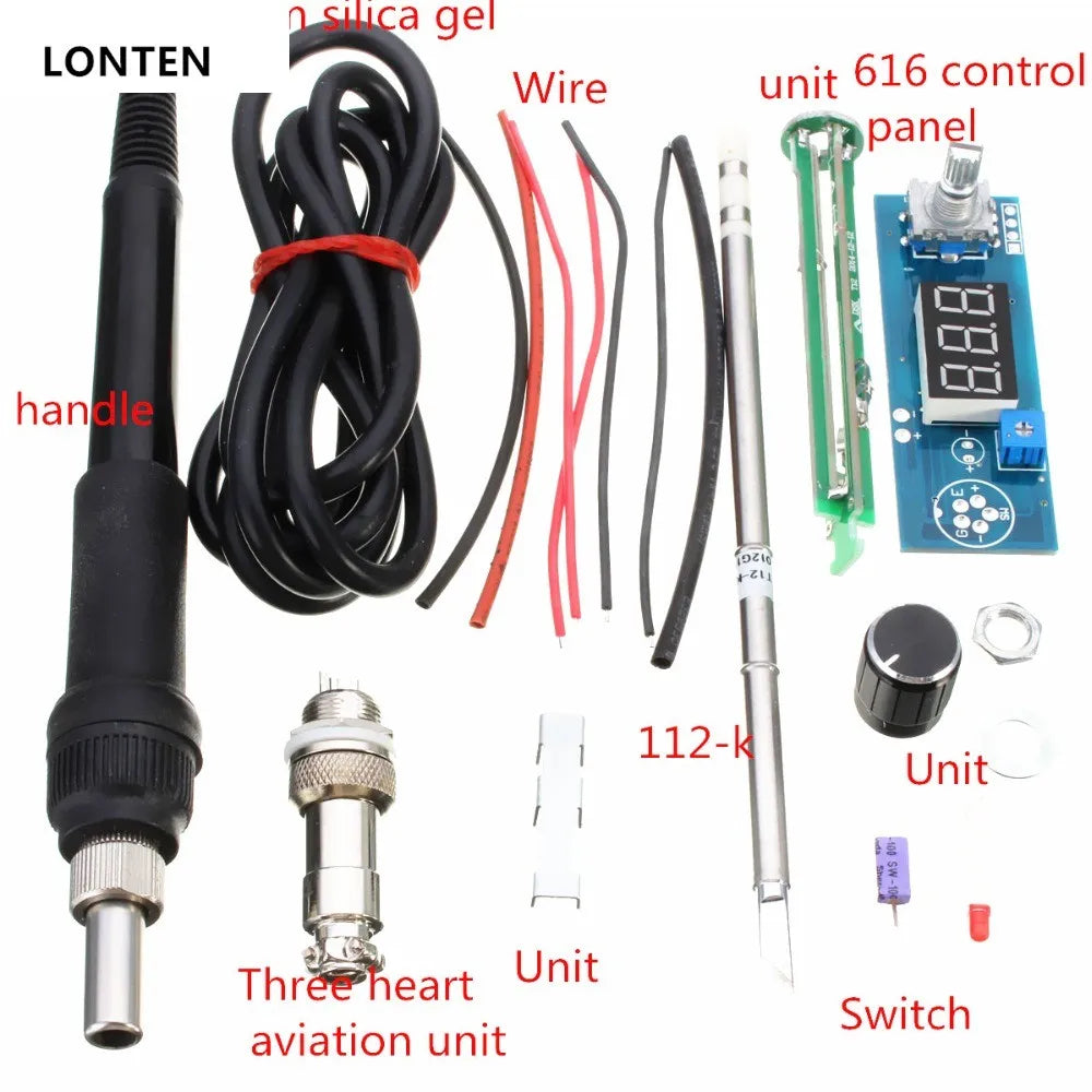 Custom Lonten Digital Soldering Iron Station Temperature Controller Kits T12 Handle Manufacturer