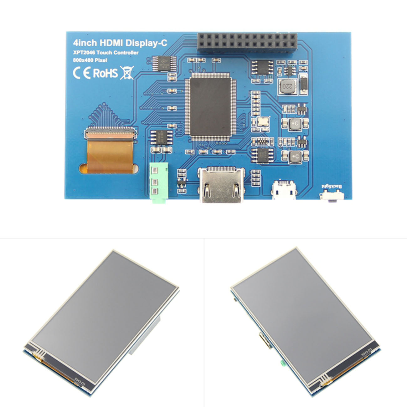 4 Inch Lcd Touch Screen Display Tft Lcd-scherm Module 800*480 Voor Banana Pi Raspberry Pi 2 raspberry Pi 3 Model/B + Custom