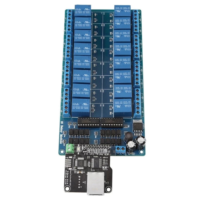 Custom  Lonten NEW Ethernet Control Module With 16 CHs Relay For ard LAN WAN WEB Server RJ45 Manufacturer