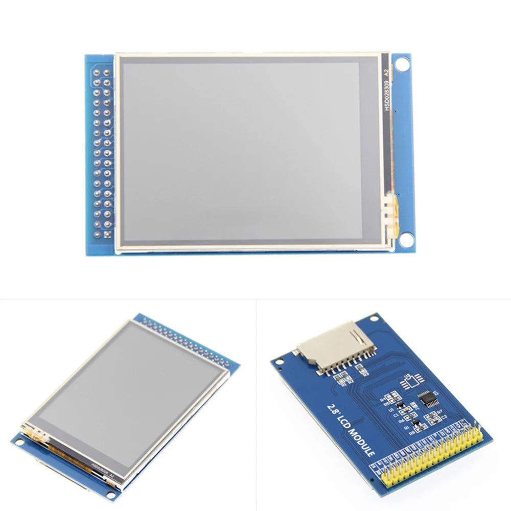 Custom 2.8 inch TFT LCD color touch screen module with PCB compatible atomic 34P LCD interface Manufacturer