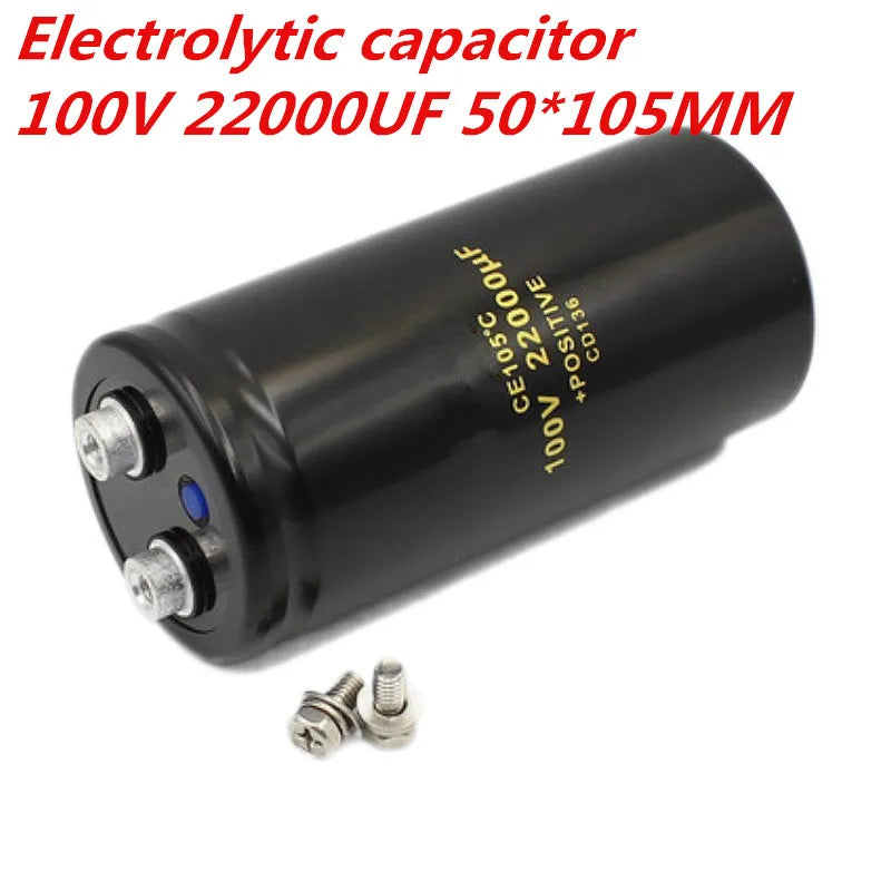 Custom 1/PCS 100V22000UF 50*80MM 22000UF 100V Aluminum Screw Audio Filtering Electrolytic Capacitor CD136 Manufacturer