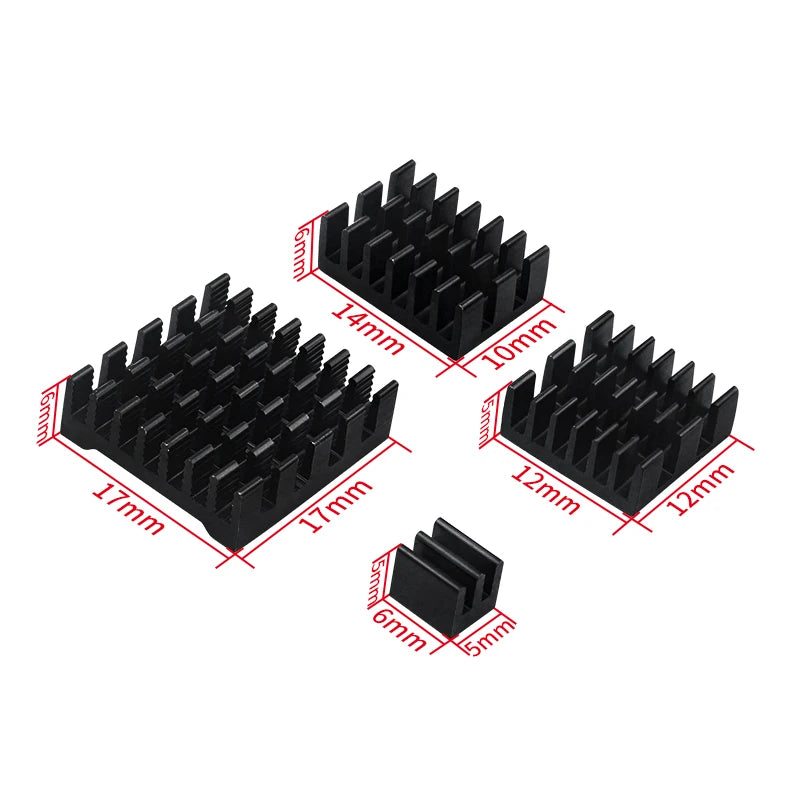 Custom Raspberry Pi 5 Aluminum Heatsink Passive Cooling Customized CPU Cooler Radiator Black Blue Gray  for RPi 5 Pi5