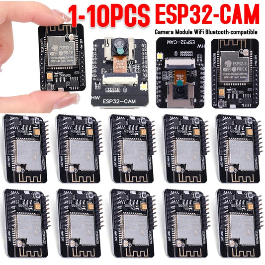 Custom 1-10PCS ESP32-CAM Development Board Support TF Cards Module WiFi BT-compatible UART/SPI/I2C/PWM for Smart Devices IoT Manufacturer