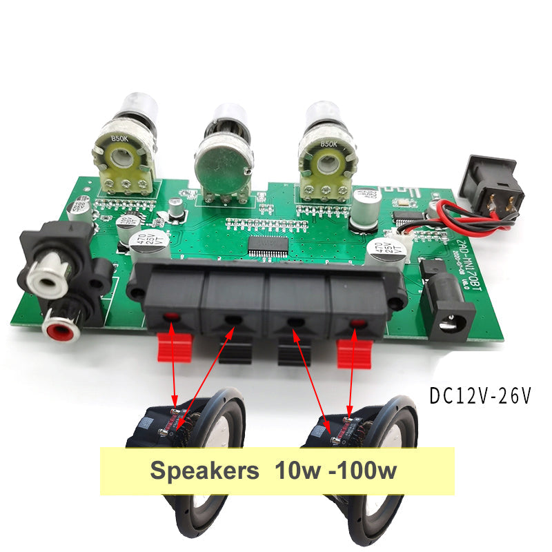 2*30W Subwoofer TPA3118 10-100w Equalizer Audio Power Amp Class D NE5532 HiFi Stereo RCA Amplifier Board pcb assembly Customize