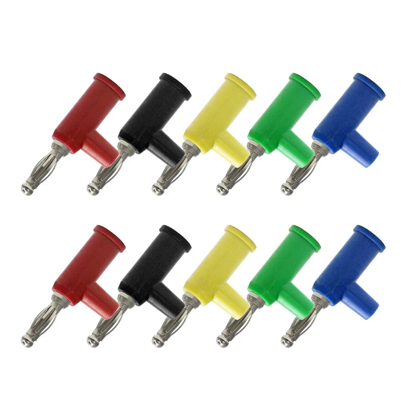 Custom Custom 5PCS/Lots Side Screw Connection 4mm Banana Plug Stackable Nickel Plated Speaker Multimeter Banana Plug Connector Manufacturer