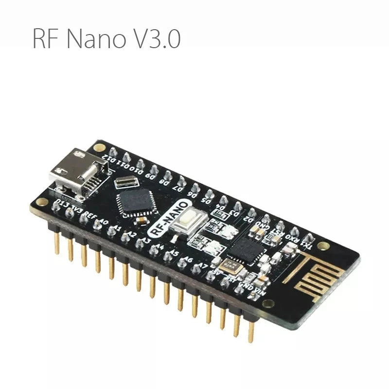 Custom RF Nano V3.0 Micro USB Module ATmega328P QFN32 5V 16M CH340 Integrate NRF24l01+2.4G Wireless Imme modules Manufacturer